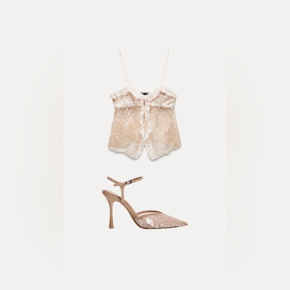 Zara matching top and heels